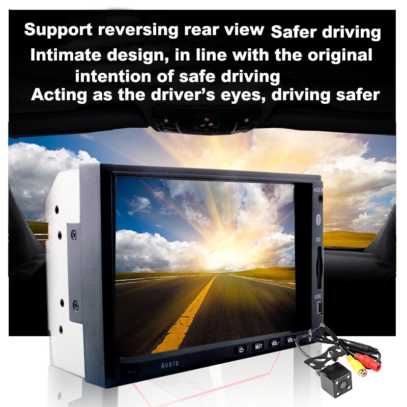 7 Inch European American 2 DIN Reversing HD MP5 RD... – Grandado