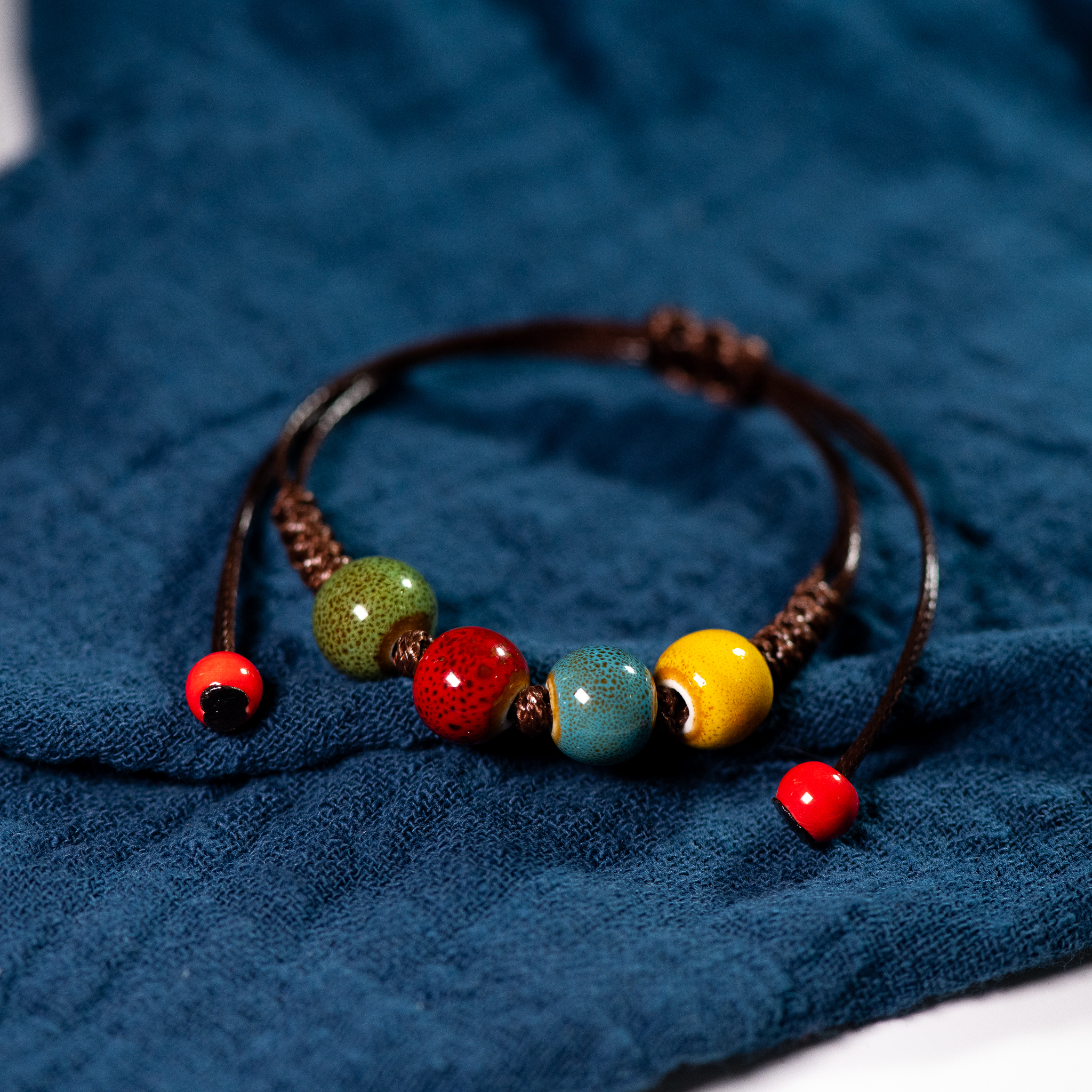 Love stone women's ceramic bracelet Female hand-woven couple small jewelry #5347