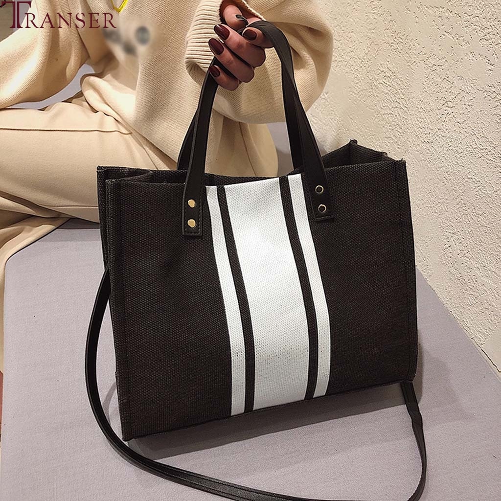 Hohe Kapazität Frauen Handtasche Mädchen Leinwand Farbe Passenden retro Wilden Schulter Tasche Damen Handtaschen Geldbörse Taschen