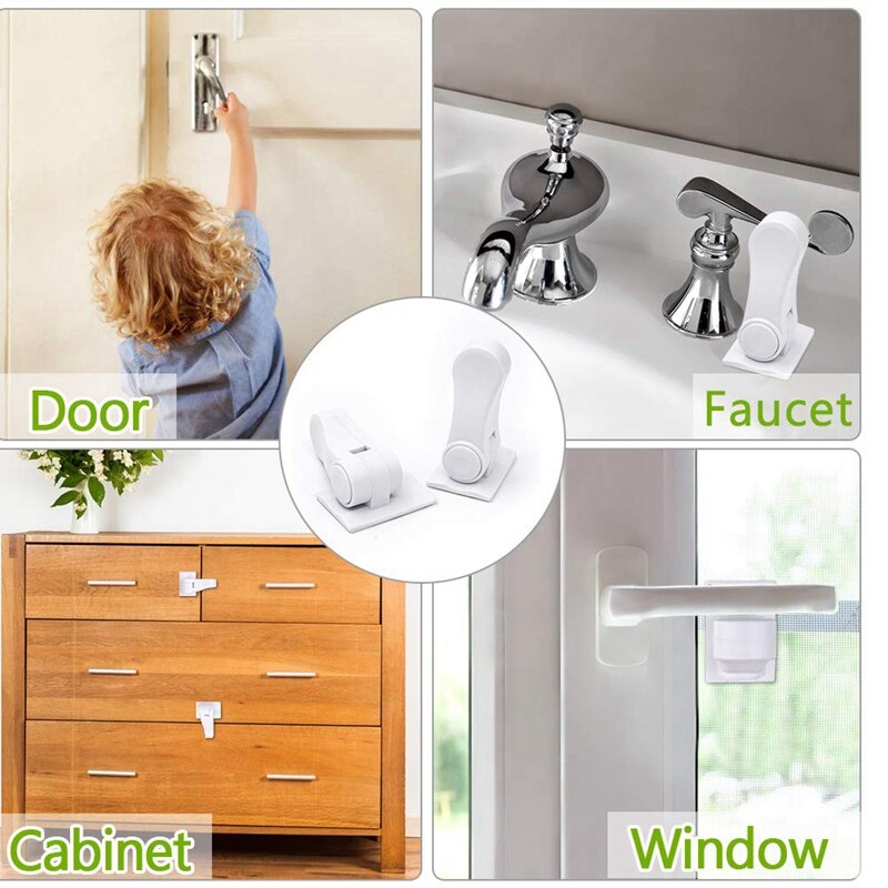 Child Safety Lock Anti-Pinch Hand Cabinet Safety Lock Cabinet Door Baby Protection Lock Drawer Lock