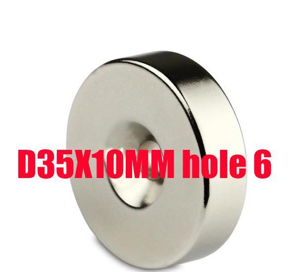 35*10 n52 magnet1 Grote Ronde Ring Magneet 35mm x 10mm Gat 6mm Disc Rare Earth neodymium magneten N50