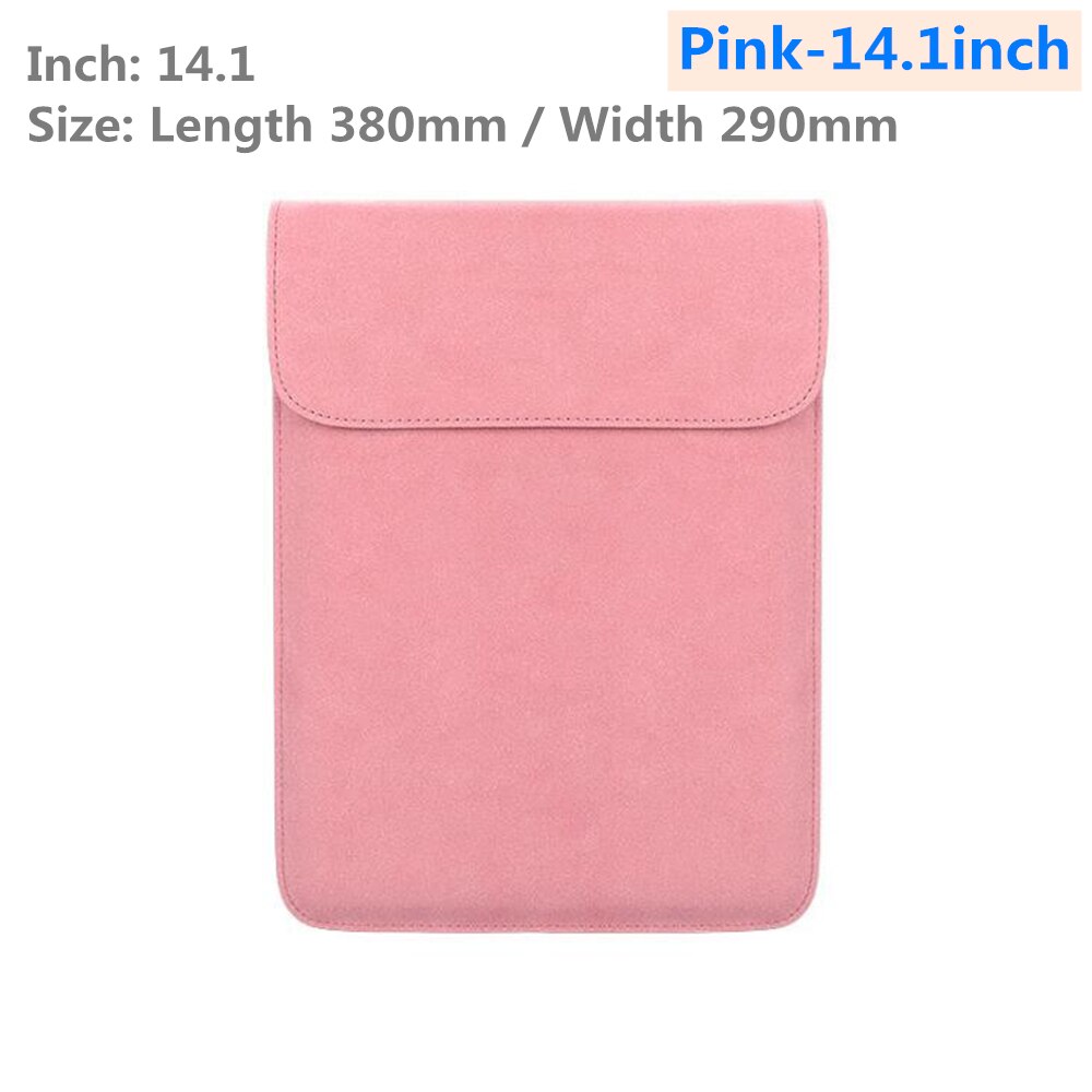 Yleinen vedenpitävä kannettava kannettavan tietokoneen suojalaukku 13.3 14.1 15.4 tuuman apple macbook air pro millet kannettavan tietokoneen suojakotelo: Pinkki -14.1 tuumaa