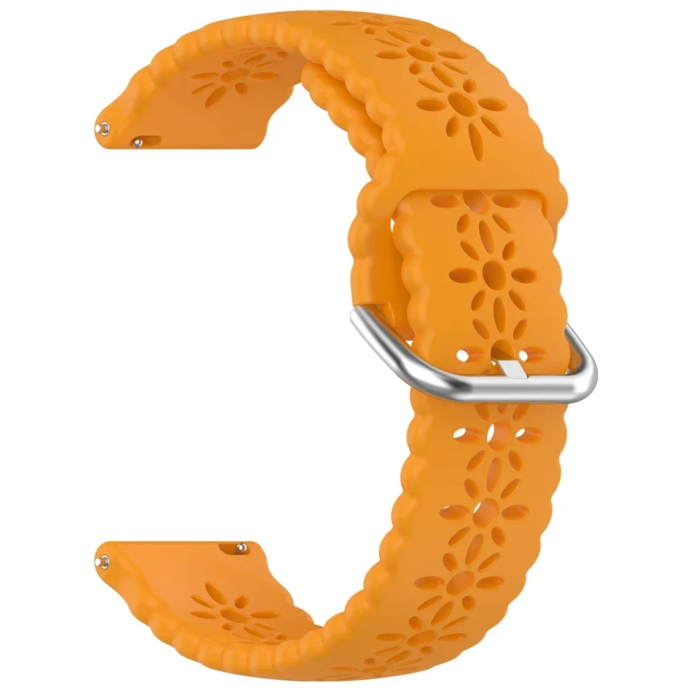 Silikonrem til fossil gen 6 44mm gen 6 gen 5 5e/ gen 5 lte 45mm rem, erstatning til armbånd 20mm 22mm pustende tilbehør: beige / 22mm