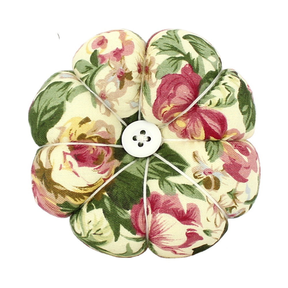 Speldkussen Naaien Bloemen Pompoen Naaiset Opbergpinnen voor verwijderbaar dienblad Ingebouwde speldkussen Begrippen Polsriem: Licht Geel