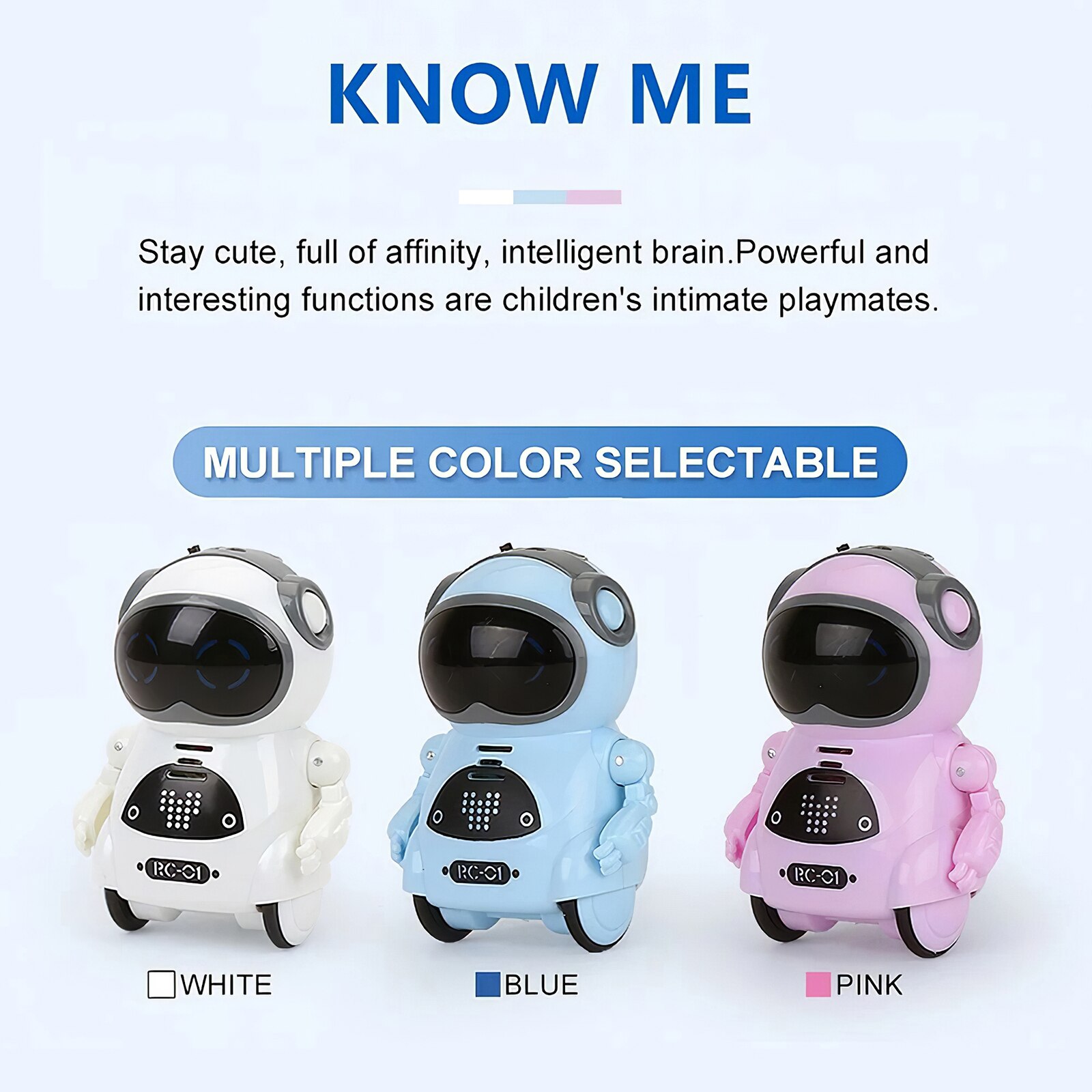 Cute Funny Dialogue Robot Interactive Conversation Intelligent Pocket Robot Electric Follow Music Dance Novelty Interesting