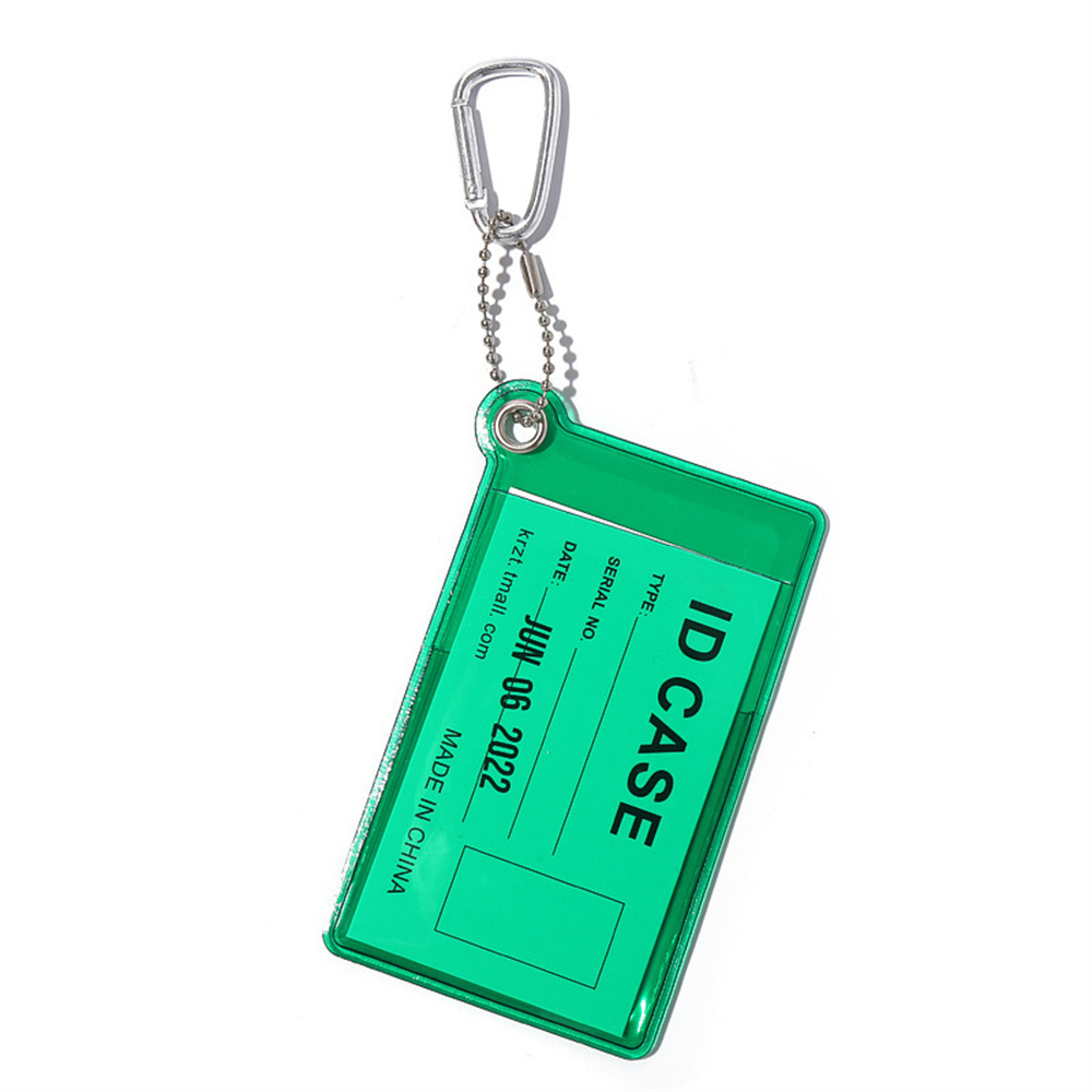 PVC Transparent ID IC Credit Card Holder Protector Case Clear Badge Holder Working Permit Sleeve Cover for Students Workers