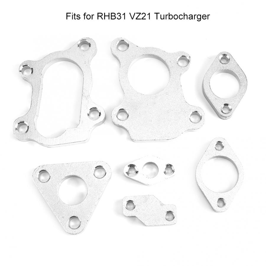 7 PCS Turbocharge Turbo Flanges Complete Set Fits for RHB31 VZ21 supercharger electric turbine