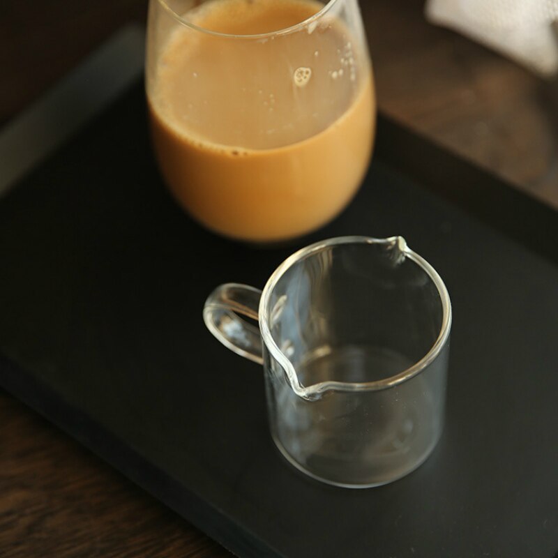 Glass Small Milk Cup Can Concentrated Ice Latte Italian Sharing Coffee Cup Sauce Cup Double Mouth 120ml