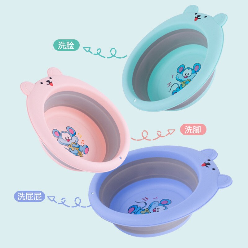 Newborn baby washbasin newborn baby small basin foot wash pp basin children foldable basin