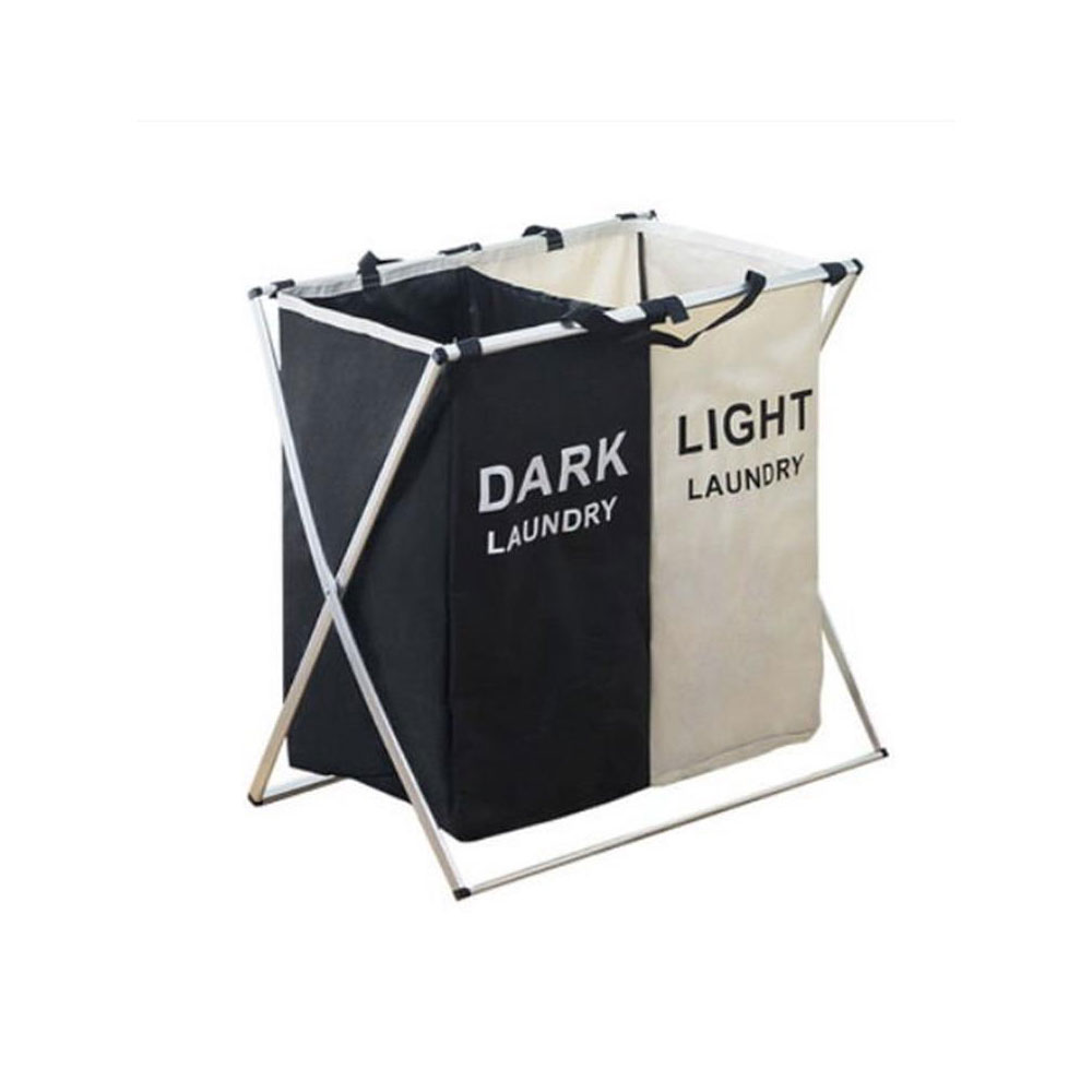 3/2/1 Foldable Girds Laundry Basket Oxford Cloth Dirty Clothes Storage Organizer Laundry Hamper Sorter Washing Laundry Basket: 2 Pcs  A