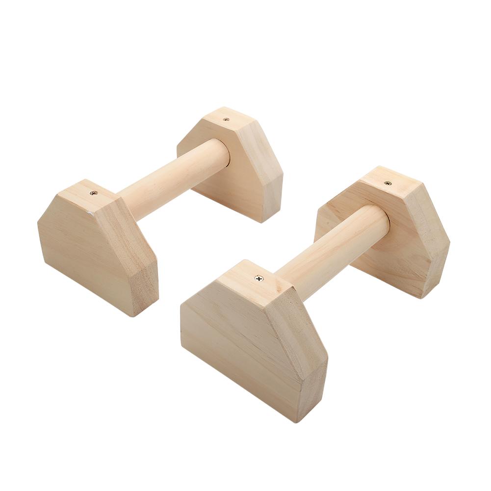 Soporte para ejercicios push-up barras deporte gimnasio entrenamiento pecho H en forma de pino madera calisténica soporte de mano paralelo barra doble varilla: Blanco