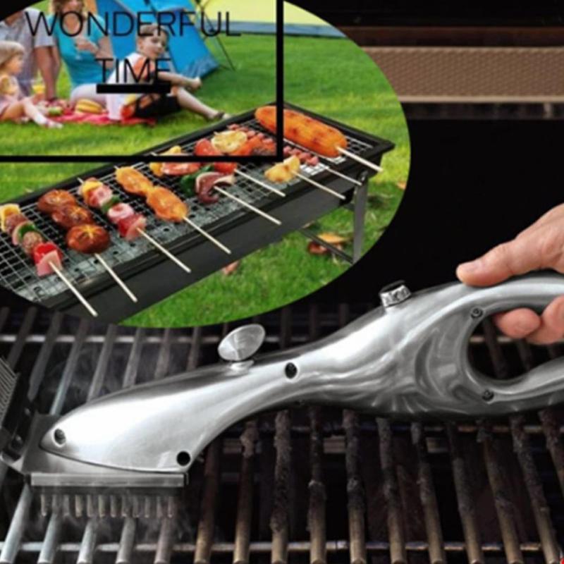 Barbecue roestvrij staal bbq reinigingsborstel churrasco buitengrillreiniger met stoomkracht bbq accessoires kookgereedschap