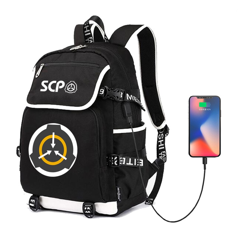 Special Containment Procedures Foundation SCP Backpack Unisex Laptop Shoulder Bags Teens Kids Travel Bags School Bag Bookbag