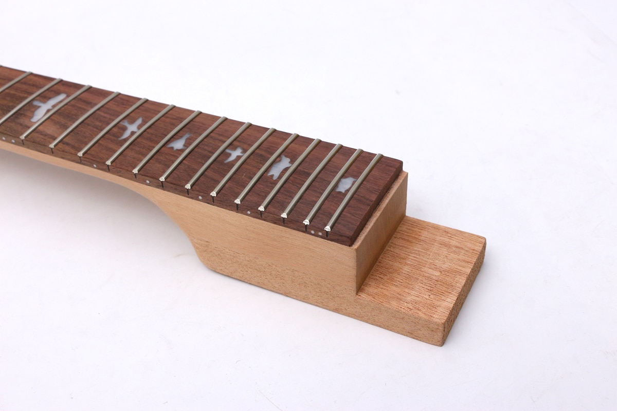 Fit Diy Electric Guitar Neck 24fret 25.5''inch 648mm Mahogany+Rosewood fingerboard Guitar Project Unfinished