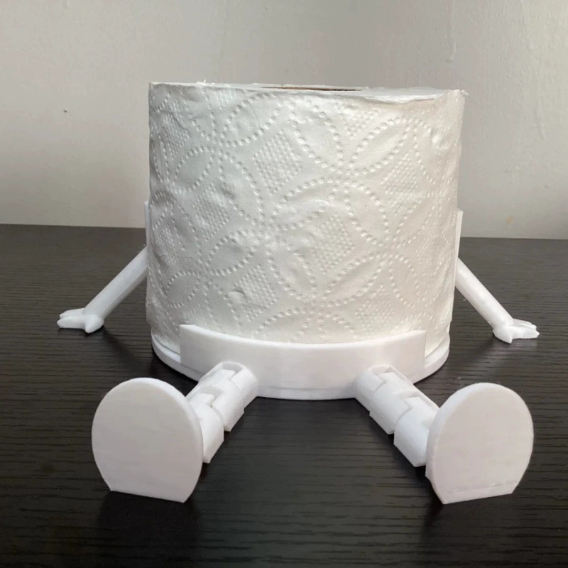 Novelty Toilet Paper Roll Stand 3d Printing Sitting People Paper Towel Holder Home Decoration Ornaments Bathroom Accessories