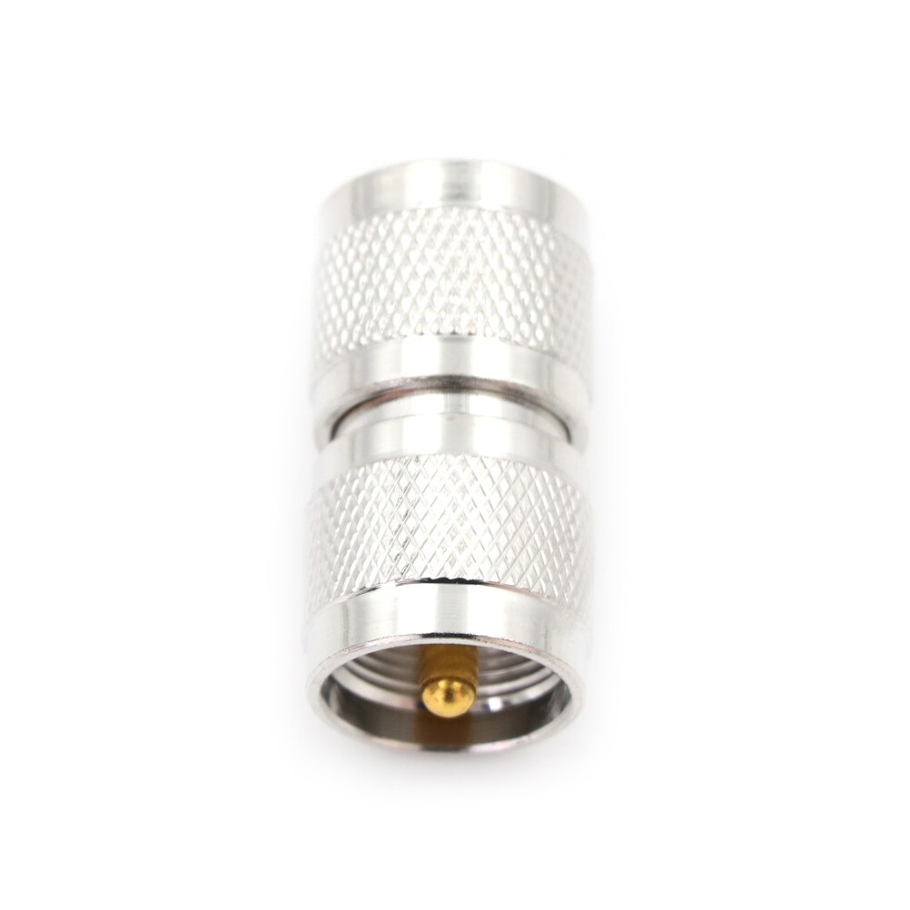1X UHF PL259 Male To UHF PL-259 Male Plug RF Coaxial Adapter Connector Double Straight Long RF Coax Adapter Connector