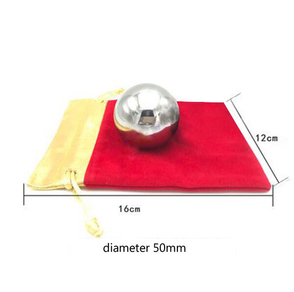 Solid 50MM or 60MM bearing Solid steel ball wear-resistant anti impact hand ball exercise fitness Iron ball: 1pcs 5cm steel ball