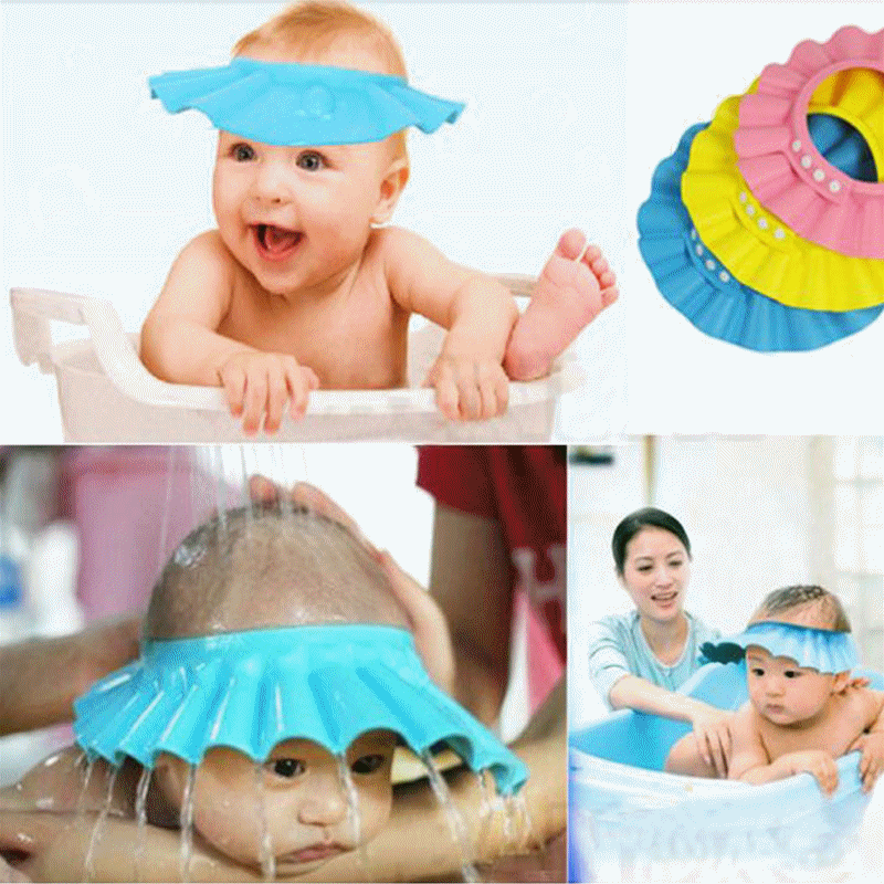 Verstelbare Baby Shower Hoed Peuter Kids Shampoo Baden Douche Cap Head Wash Hair Shield Direct Zonneklep Caps Voor Baby zorg