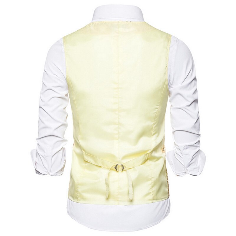 Oeak mænd pailletter blazere vest luksus skinnende jakkesæt vest mænd nattøj scenetøj afslappet mandlig glitter vest