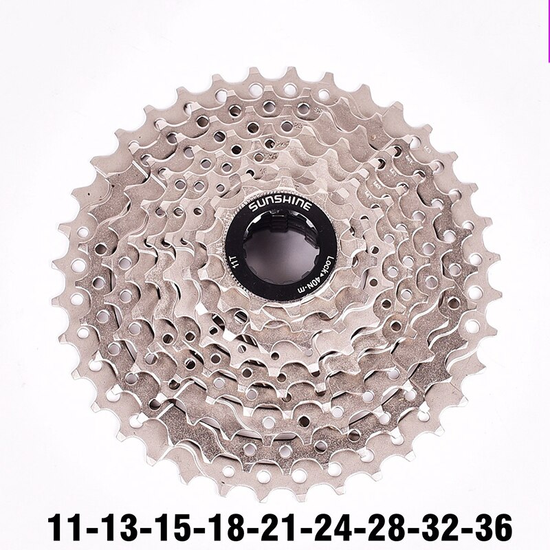 Bicicleta de carretera MTB de 10 velocidades, casete de rueda libre para bicicleta 9S 32/36/40/42/50T para pieza de bicicleta SRAM deore m6000: 9s 11-36T