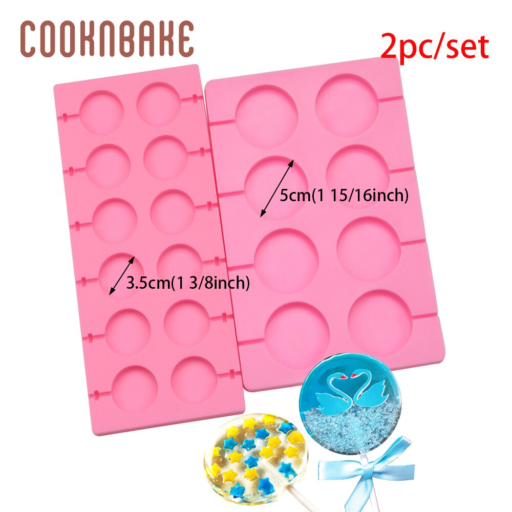 Cooknbake Siliconen Fondant Mal Voor Lollipop Planeet Lolly Vorm Chocolate Candy Cake Decoratie Tool Ronde Suiker Lolly Vorm: CDY-224-749