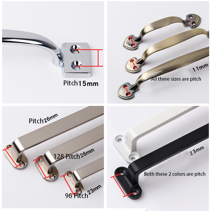 Drawer Door Handle Cupboard Pulls Kitchen Cabinet Wardrobe Handle Furniture Parts Hardware Accessories