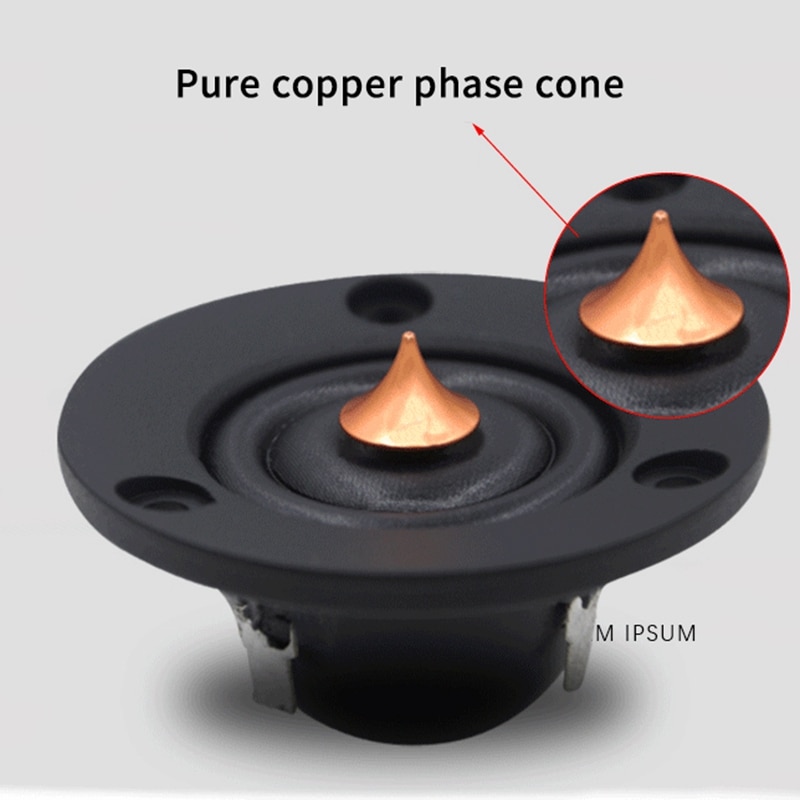 2Pcs 2 Inch Silk e Tweeter High-End Hifi 4 Ohm 30W Passive Speaker Treble Horn Car Automobile Speakers