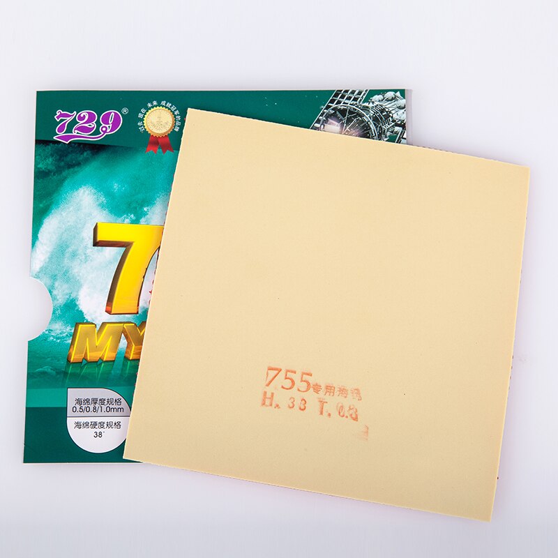 Ritc 729 venskab 755 mysterium 3 iii lange pips-out bordtennis (pingpong) gummi med svamp