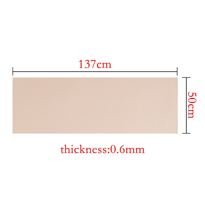 50X135Cm Leer Stof Zelfklevende Fix Reparatie Patch Sticker Voor Sofa Auto Zak Diy Craft Faux litchi Pu Leer Stof