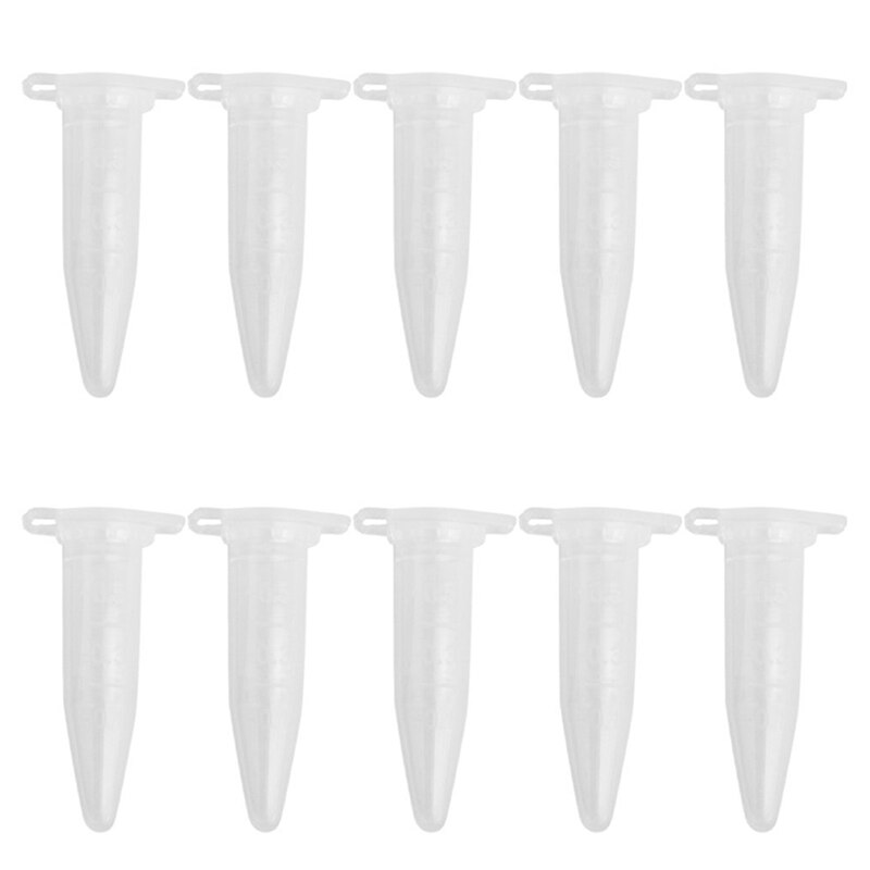 10 x plastic measuring cylinder centrifuge tube for laboratory Transparent