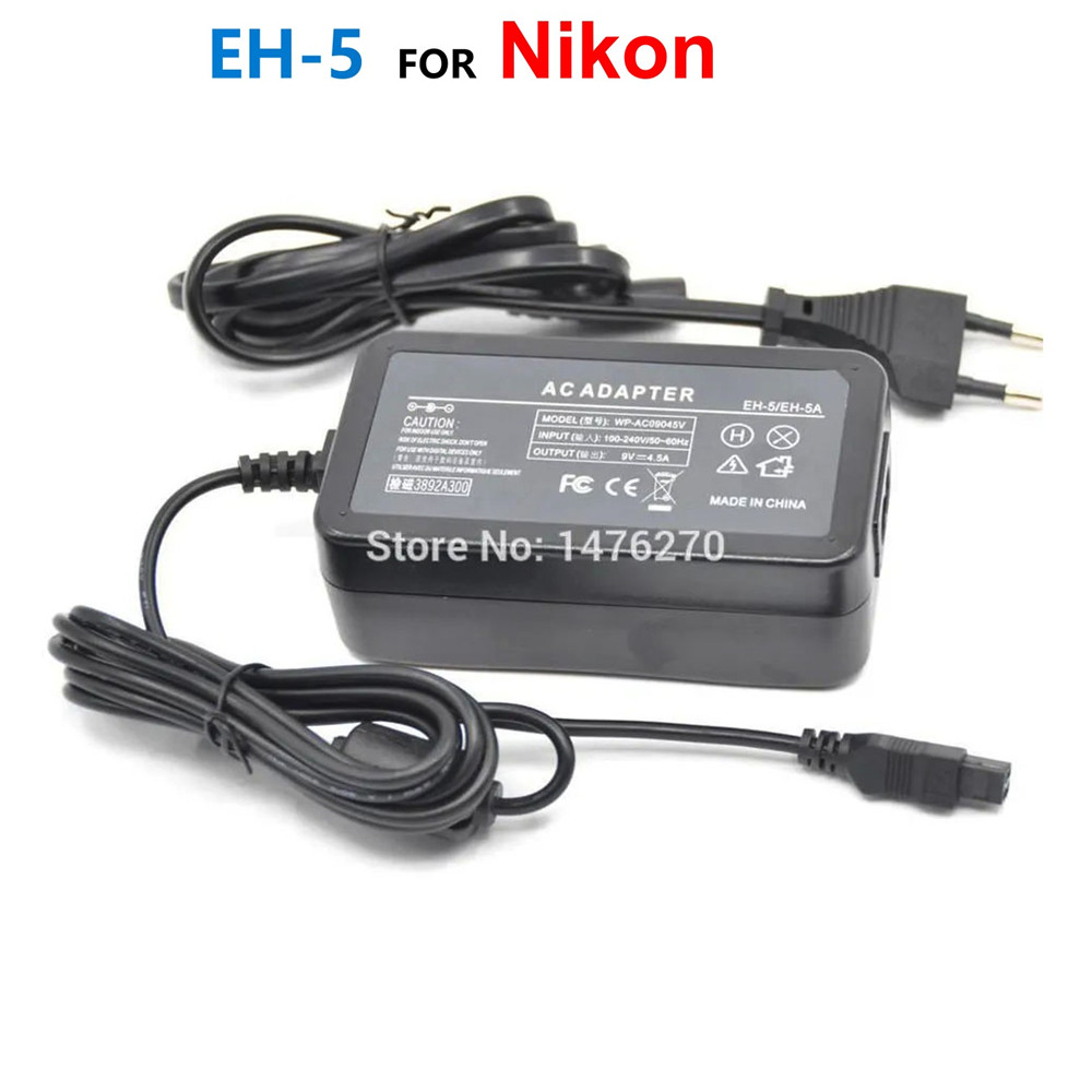 EH-5A EH-5 EH5 EH-5B Camera AC Power Adapter Charger Supply For Nikon D700 D300 D300S D100 D90 D80 D70 D70S D50 Cameras