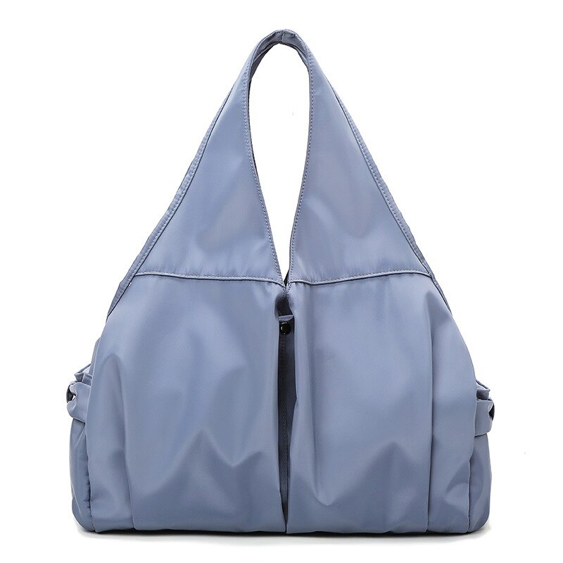 Yogamatte bag fitness gym bags travel sac de sport for kvinner gymtas mummy sports tas kvinne skulder sporttas tørr våt  xa35a: Lyse blå