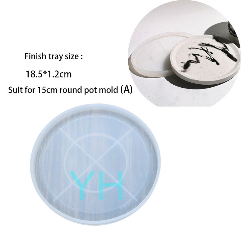 Concrete Molds Concrete Art Planter Pot Molds Silicone Flower Pot Molds Polygon Pot Molds: tray mold for A