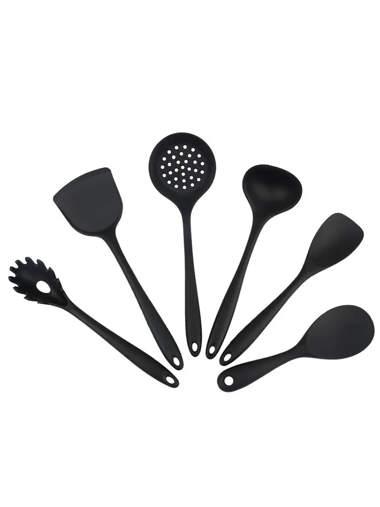 1PCS Random Color Silicone Kitchen Ware Cooking Utensils Spatula Beef Meat Egg Kitchen Scraper Wide Pizza Cooking Tools Shovel: Yellow