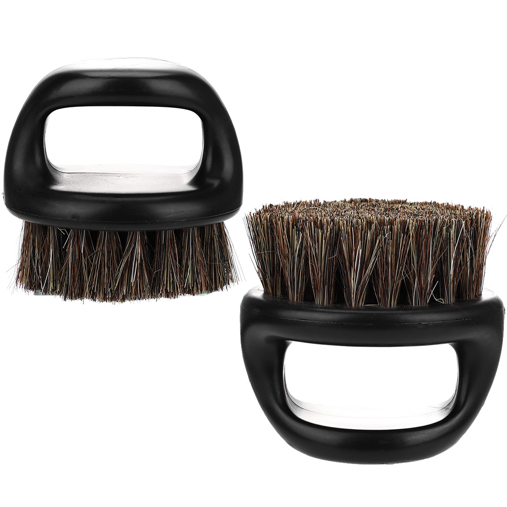 Brosse Anti-poussière de coiffeur , brosse antistatique en poils de sanglier, peigne à barbe, brosses de balayage de cheveux de Salon, brosse de moustache pour hommes