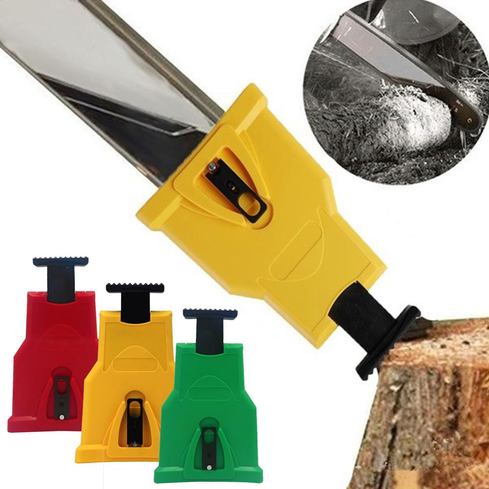 Chainsaw Teeth Sharpener Portable Sharpen Chain Saw Bar-Mount Fast Grinding Sharpening Chainsaw Chain Woodworking Tools