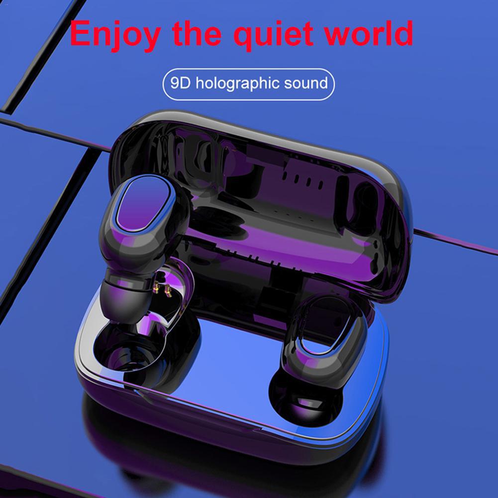 L21Portable Tws Bluetooth 5.0 Waterdichte Sport Draadloze Koptelefoon Ruisonderdrukking Stereo Music In-Ear Oordopjes Oortelefoon