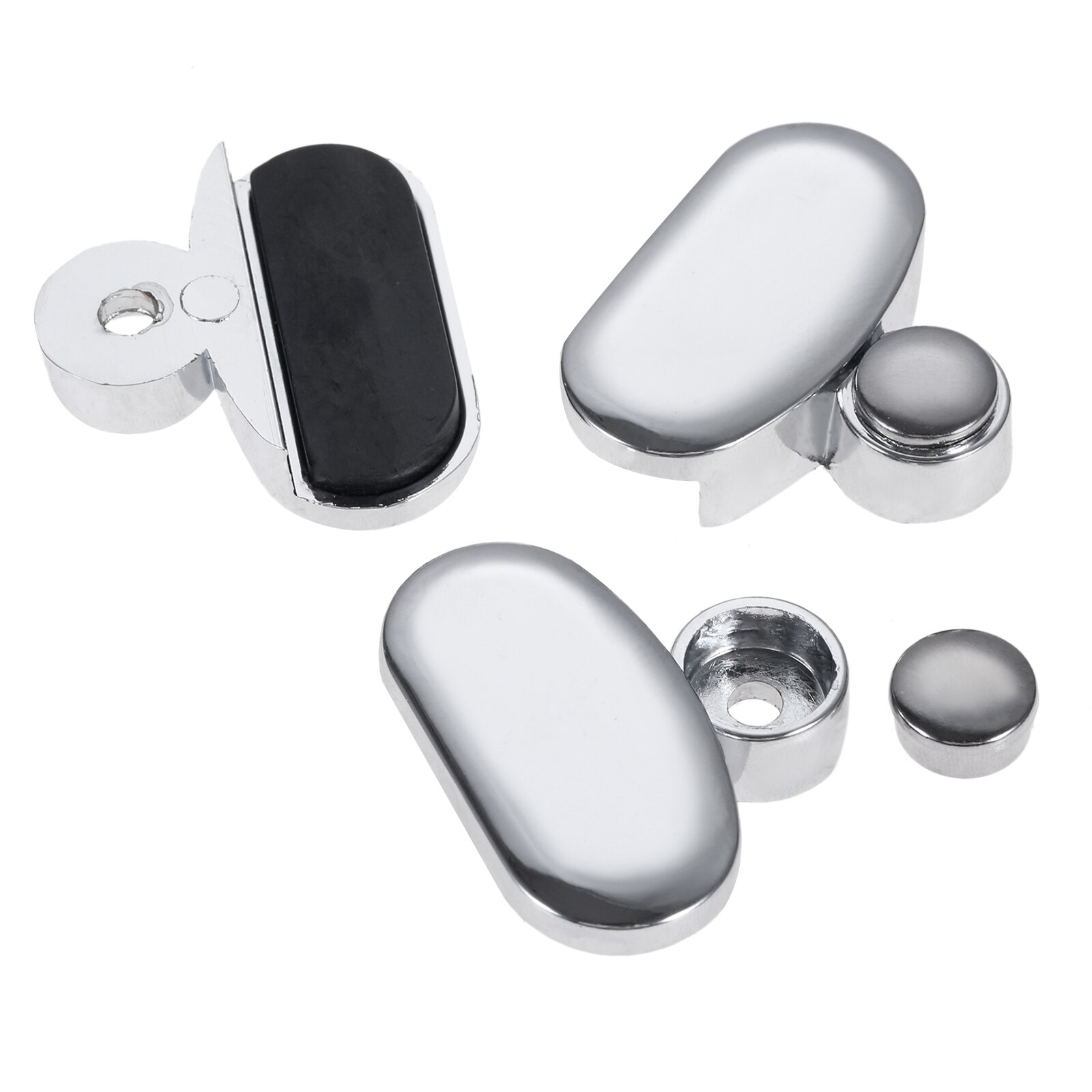 2/4Pcs Frameloze Spiegel Clip Wall Mount Glasklem Spiegel Hinger Spiegel Bevestiging Accessoires Voor Badkamer Houten Reclame board