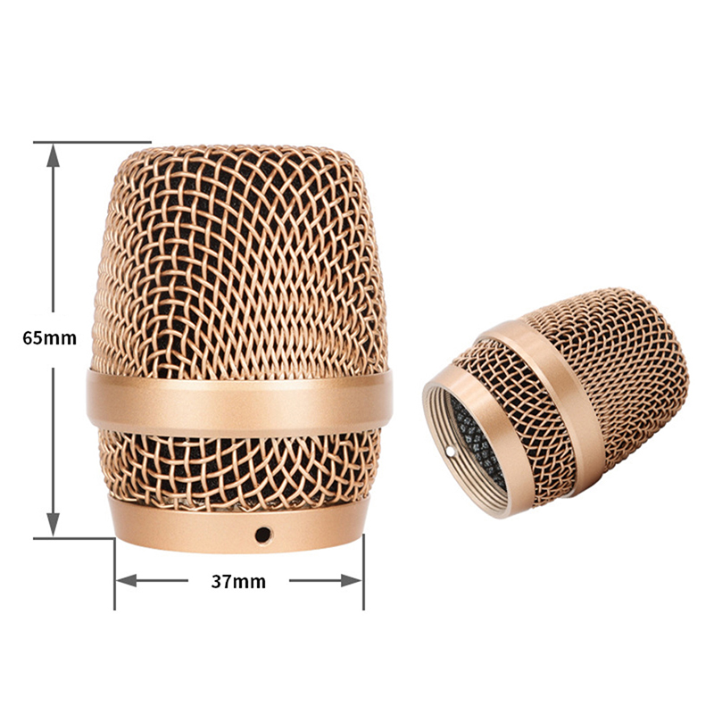 Mesh Microphone Grill Head Replacement DIY Mic Windscreen Parts Accessory: black