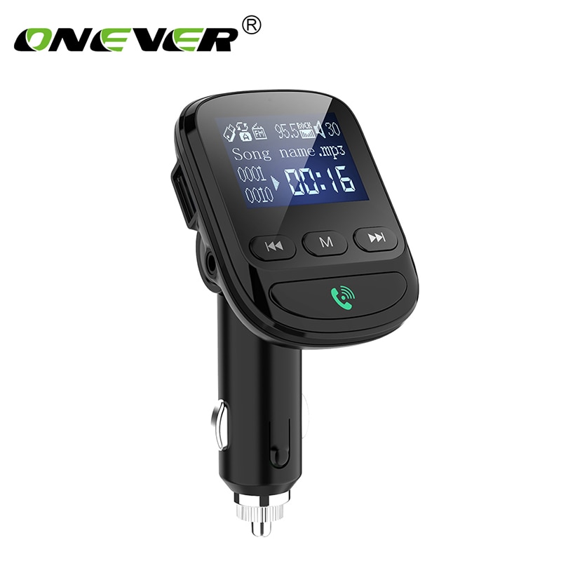 Onever Bluetooth 5.0 Fm Modulator Handsfree Draadloze Carkit MP3 Radio Speler Usb Charger QC3.0 Auto Accessoires Voor 12 V-24 V