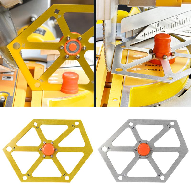 Gauge Woodworking Aluminum Alloy Hexagon Ruler For Table Saw Angle Finder Waterproof Rustproof Measuring Tool Inclinometer