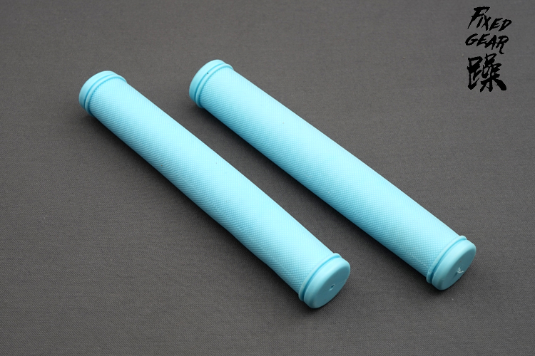 Fietsstuur Grip Voor Fixed Gear Lange Grip Rubberen Handvat Grips 17 Cm: blue