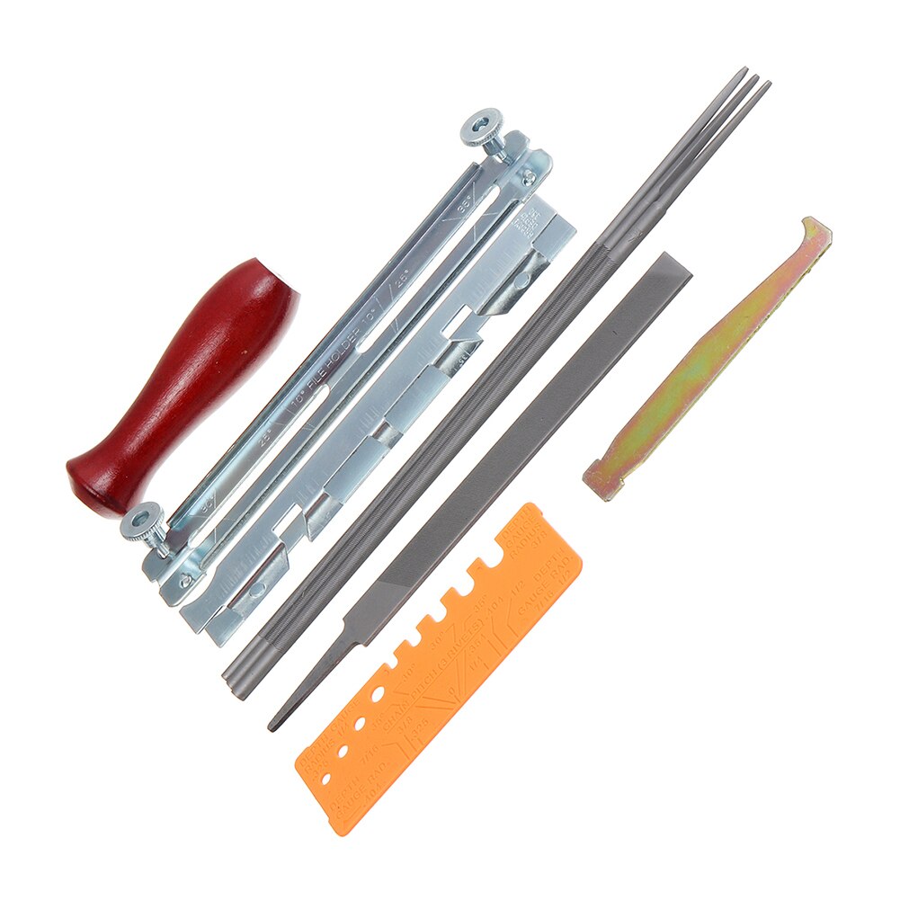 Chainsaw Sharpening File Woodworking Chain Sharpen Saw Sanding Filing Kit Strong Toughness Metal Portable Supplies
