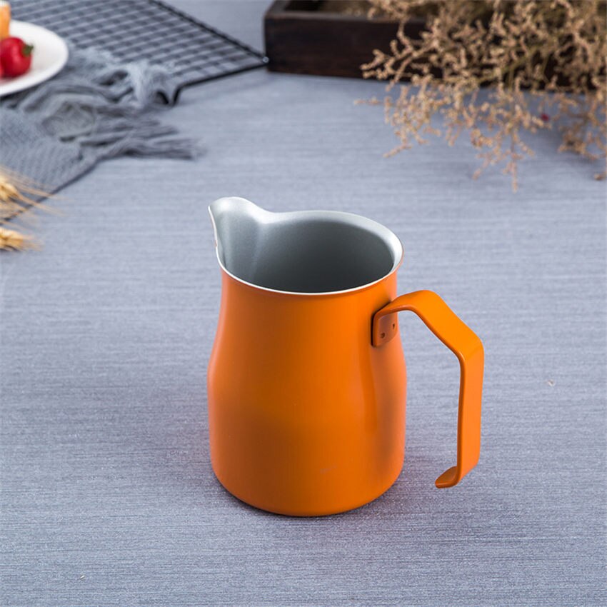 350/550Ml Italiaanse Koffie Pitcher Rvs Melkkan Opschuimen Werper Pull Bloem Cup Espresso Voor Barista: E / 750ml