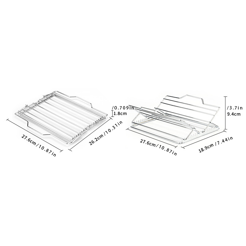 Adjustable Turkey Chicken Roasting Rack,V-Shaped T... – Grandado