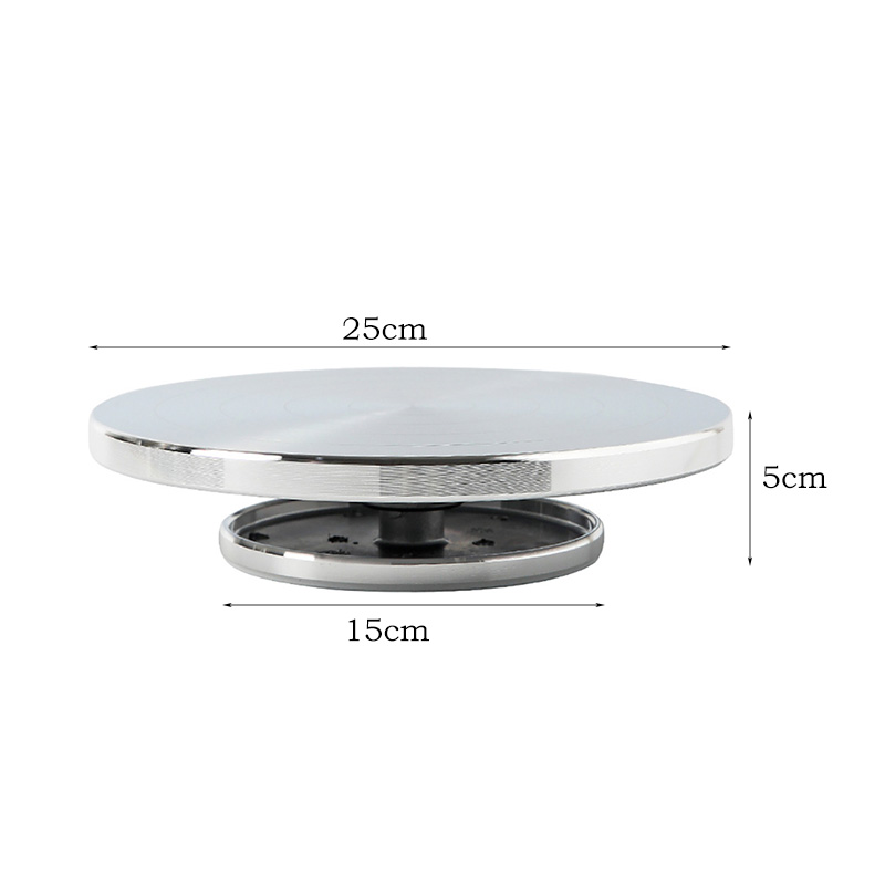 Suporte giratório para mesa em cerâmica, mesa giratória de 15/25/30cm com dupla face, escultura em argila e cerâmica, ferramenta para faça você mesmo: 25cm