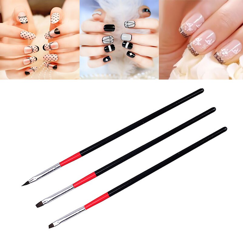 1 pièces strass diamant brosse à ongles Nail Art manucure brosses ensemble ligne fleur stylo pointillage peinture bricolage acrylique brosse à ongles Liner