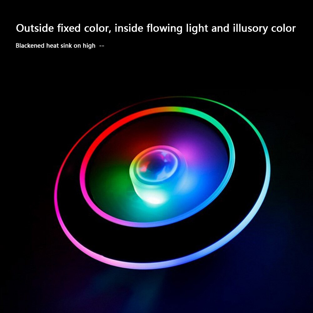 PC Computer Water Cooling Accessories UFO X120 3PIN CPU Cooler Fan Radiator Desktop PC Lighting Quiet Cooling System