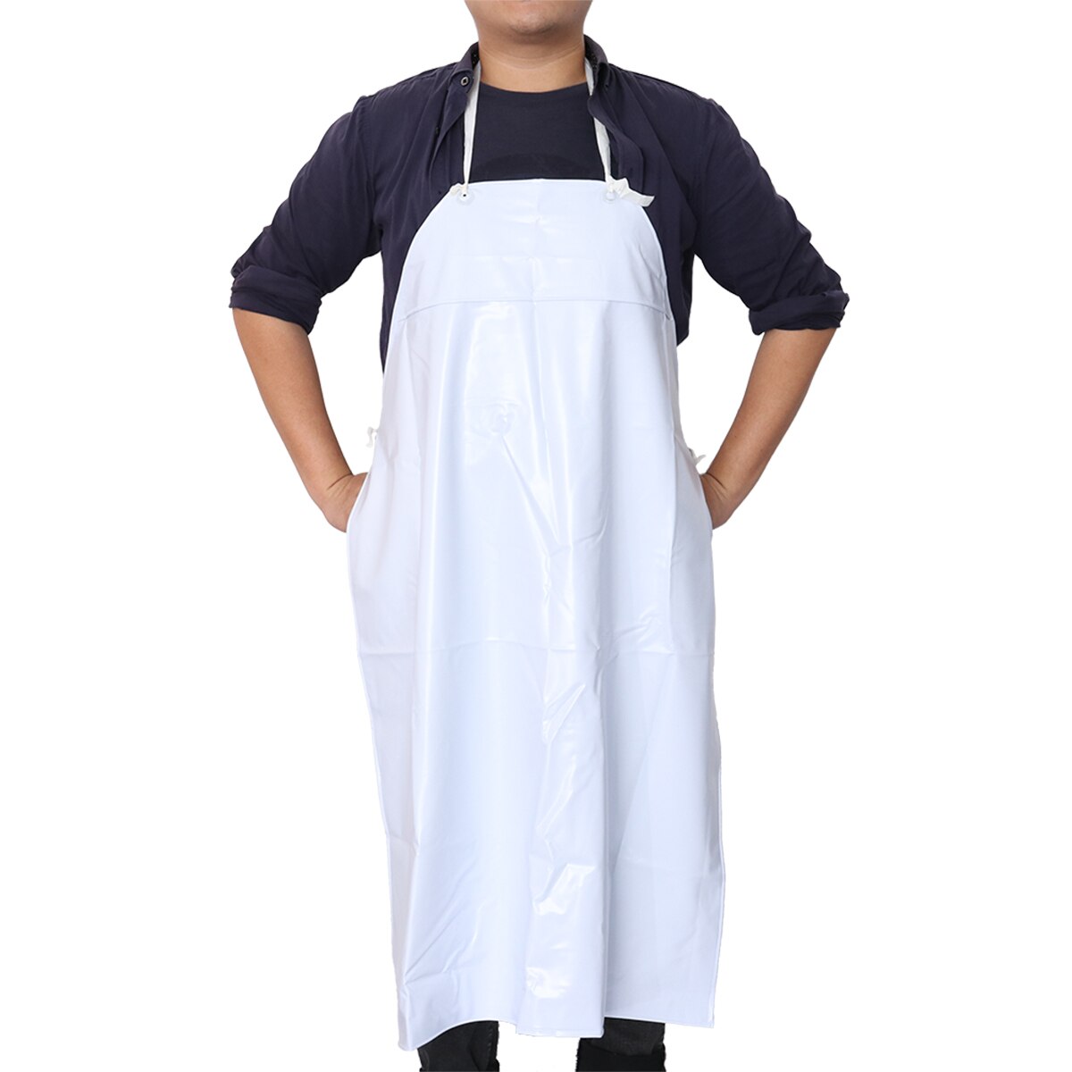 Vattentätt unisex kraftigt förkläde för slaktare köksförkläde kvinnor män vuxna matlagning pvc herrförkläden kock delantal cocina