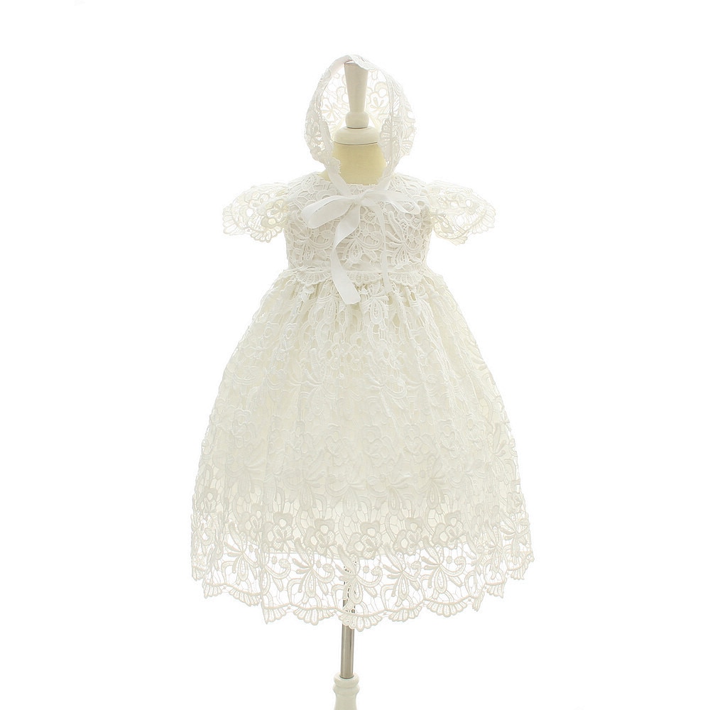 1 Year Birthday Baby Girl Dresses For Baptism Bebes Christening Gown Wedding Party Pageant Lace Dress Newborn Toddler infant kid
